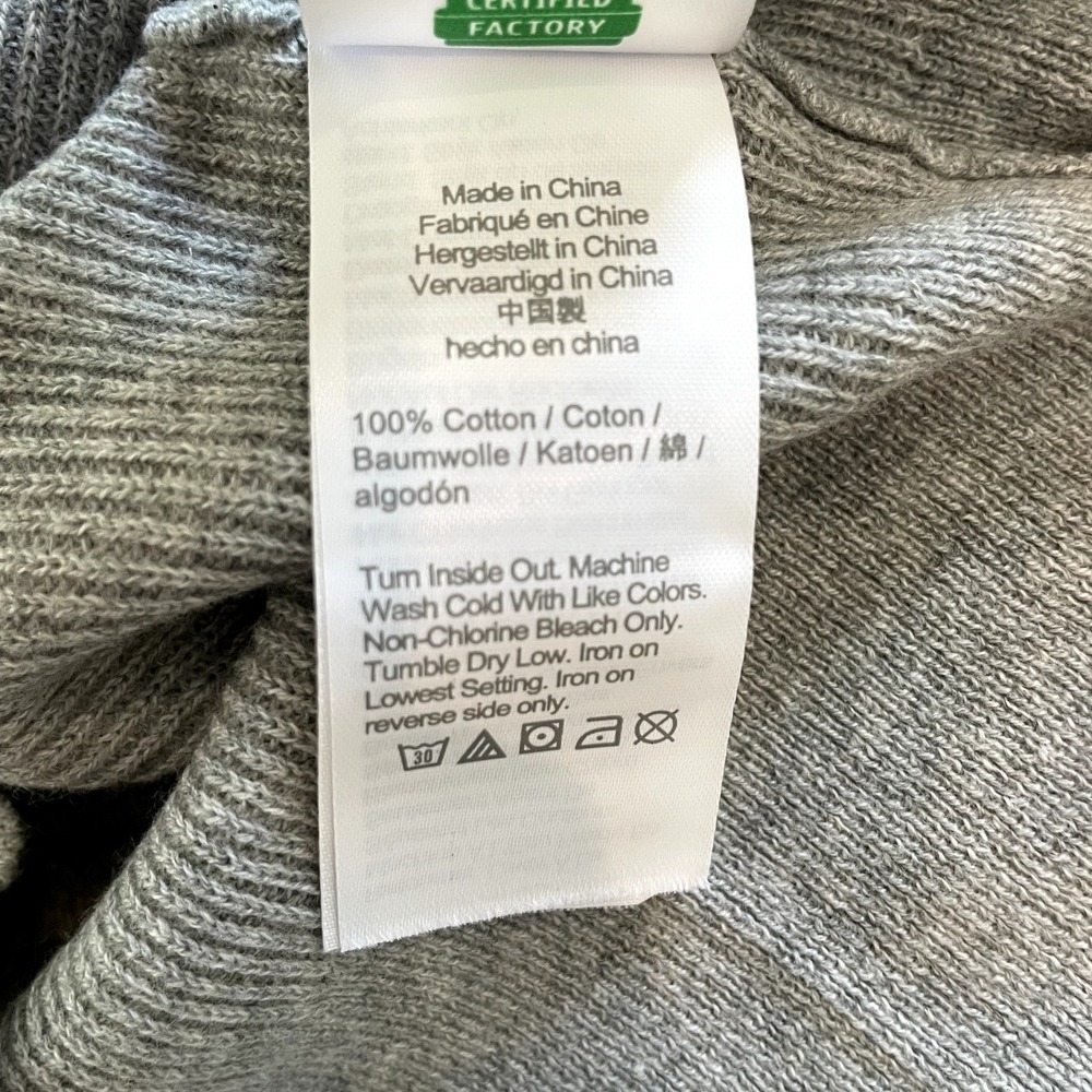 J.Crew Collection Embellished Cardigan Sweater Cotton Holiday CD379 Grey 12 13 - Picture 15 of 15